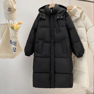 겨울 남녀공용 후드 패딩 솜옷 중장형 두꺼운 보온 루즈핏 외투