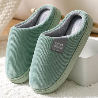 남녀공용 가을 겨울 털 실내화 커플 방한 미끄럼방지 기모 홈 슬리퍼 산후