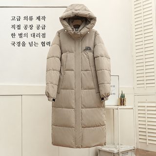 2026 대외무역 신형 장형 면복녀 두꺼운 무릎 넘기 남녀 같은 후드 가을 겨울 중극 면복녀 외투
