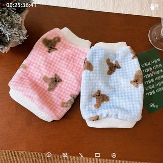 애완동물 옷 강아지 고양이 가을 겨울 플레인 한일 맨투맨 가정복 테디 비