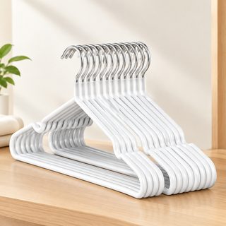 논슬립 코팅 옷걸이 성인 아동용 무자국 굵은 세탁 행거 가정용
