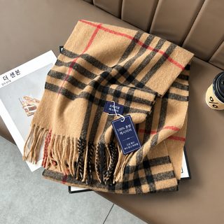 가을 겨울 클래식 체크 롱 머플러 남녀공용 울 느낌 보온 커플 목도리 190cm