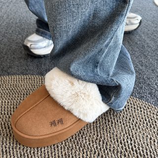 낡은 틀에 박힌 양품 크로스보더 털슬리퍼 여성 외신 가구 신형 미끄럼 방