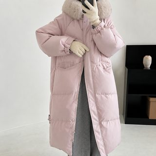 패딩 솜옷 여자 겨울 2024 신상 두께 중장형 빵 솜저고리 패션 느슨한 무릎