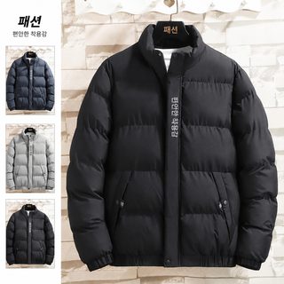 남성 외투 가을겨울 2024 신형 터틀넥 면옷 짧은 면저고리에 두꺼운 우융 면