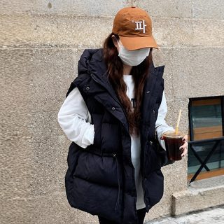 秋冬加厚棉服马甲背心女连帽外穿2026年新款加厚韩版棉马甲外套