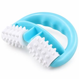2륜 V형 안마기 손잡이 롤러 마사지 다리빼기 근육이완기 다리손잡이 마사