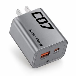3C 인증 C07 슈퍼 고속 충전 PD + USB 듀얼 포트 완전 호환 휴대전화 충전기 애