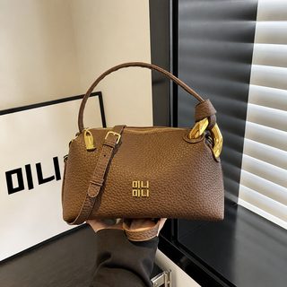여성 핸드백 직장인 출근용 도시락 가방 미니 숄더 크로스백 카키