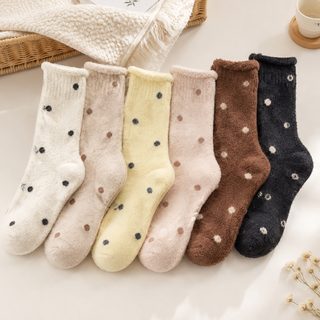 아정네 도매 양말 여자 ins 바람 가을 겨울 기모 가두 보온 기모 산후 양말