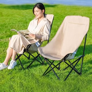달의자 - 야외 접이식 의자 피크닉 캠핑 의자 등받이 벤치 비치 의자 야외