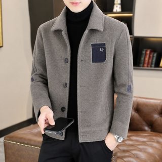 모직 코트 남자 신상 패션 빈티지 트렌드 터틀넥 재킷 서양식 멋 가을 겨울