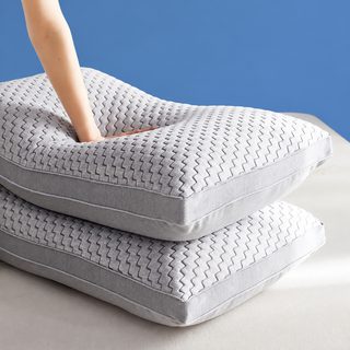 성인 남성용 높은 베개솜 48x74cm 폴리에스터 목 지지 수면 사각 베개