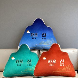 대형 등받이 쿠션 허리받침 베개 사무실 학생 기숙사 침대 소파용 40x44cm
