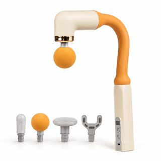 BR 곡선형 근막 마사지건 등 마사지 해머 USB 충전 9단계 무소음 바디 마사지