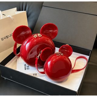 미키 캐릭터 PVC 젤리 미니 백팩 숄더백 크로스백 데일리 가방