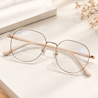 금속 타원형 큰 프레임 블루라이트 노안경 돋보기안경 초경량 코 눌림 방지