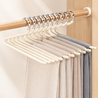 거위형 바지 받침대 가정용 걸이 바지 옷걸이 전용 흔적 없는 바지 집게 미