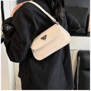 여성 PU 미니 겨드랑이백 숄더백 크로스백 스티치 포인트 데일리 핸드백