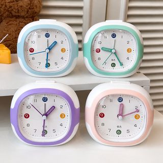 무소음 알람시계 학생 침대 옆 야광 탁상시계 10cm 침실용