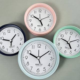 아마존 크로스보더 시계 공장 직판 원형 심플 입체 패션 가구 장식 알람 창