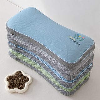 성인용 냉감 메밀 경추 베개 20x45cm 여름 낮잠 직사각형 베갯속