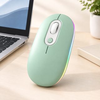 무선 사무용 마우스 저소음 충전식 2.4GHz 블루투스 듀얼모드 노트북 태블릿