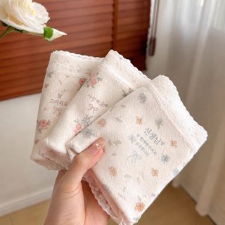 화원 잔꽃~7A 일계 귀여운 잔꽃 팬티 여자 순면 전면 항균 가랑이 여자 삼각 팬티 a류