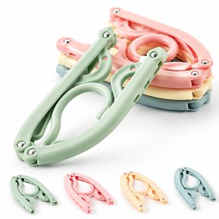 여행용 휴대용 접이식 옷걸이 두꺼운 다기능 빨래집게 수납 옷걸이