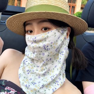 여성 여름 자외선 차단 풀페이스 마스크 운전 자전거 라이딩 목가리개 넥커