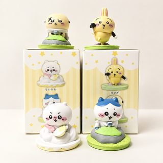 지이카와 우사치 자조 곰 피규어 장식품 귀여운 머리 표정 조형 장난감 모형 선물