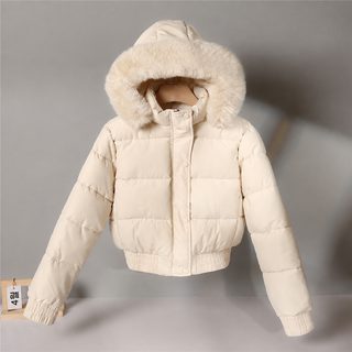2026 여성 겨울 웰론 숏패딩 두꺼운 후드 오버핏 데일리 점퍼