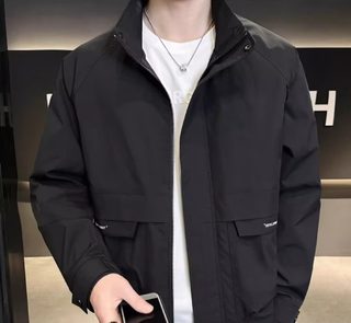 2025 봄가을 남성 스탠드카라 워크웨어 재킷 방수 방풍 캐주얼 바람막이 점