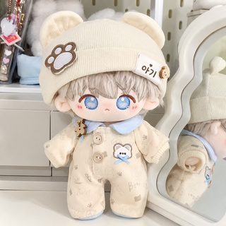 20cm 와복 잠옷 파자마 등반복 면화 인형 여자 피규어 인형 교체 귀엽다 초맹 정품 오리지널