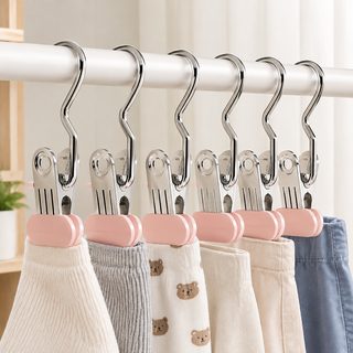 스테인리스 대형 빨래집게 양말 바지 모자 건조 고정 클립 기숙사 수납용