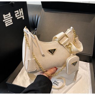 가방 여자 가방 여름 백합 2025 신상 트렌디 체인 크로스백 고급감 소규모 숄