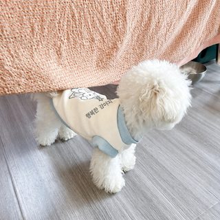 강아지 옷 여름 얇은 통기 와플 조끼 작은 강아지 테디보미 비숑 고양이 털