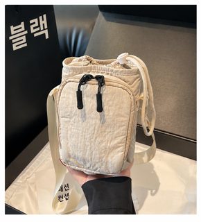 휴대용 물병 슬링백 초경량 휴대폰 수납 요가 러닝 자전거 운동 아웃도어