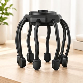 다기능 전동 두피 마사지기 USB 진동 3단 헤드 릴랙싱 마사지기