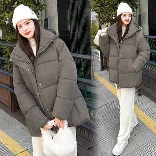 여성 겨울 후드 패딩 중장기장 두꺼운 솜패딩 방한 외투