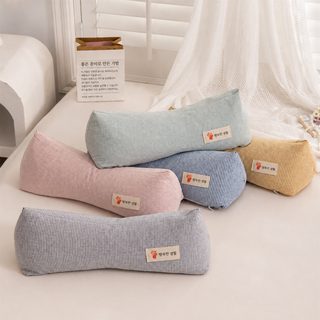 순면 코마사 메밀껍질 경추 목베개 40x15cm 성인용 목지지 허리쿠션 낮잠베개