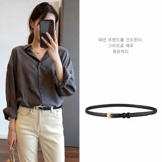 디자인 감각 작은 가죽 벨트 여성 청바지 벨트 여성 2025 신형 바지 벨트 백