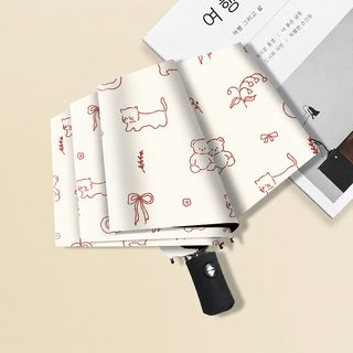 우산 차양 태양 맑음 우산 여자 접기 자동 겸용 전문 공급 2차 안정 공급 자외선 차단 작고 휴대성