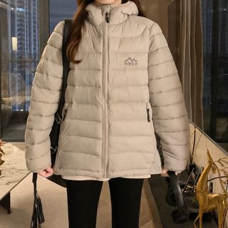 얇고 가벼운 솜저고리 미국식 빈티지 칼라 면복 외투 여성 겨울 2025 신형 느슨하고 두꺼운 보온 면옷