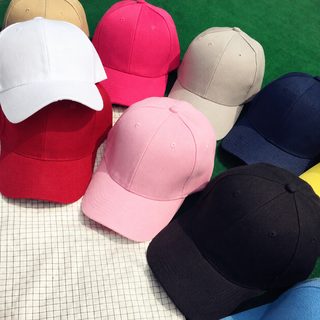 도매 순면 모자 붐 한국판 야구 모자 검은색 가을 겨울 여자 순색 딱딱한 지