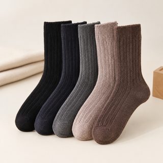 아정네 도매 30% 양모 양말 남자 기모 가후 보온 중통 캐시미어 가을/겨울 양