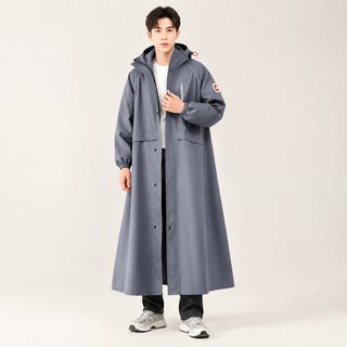 성인 전신 방수 우비 도보 자전거 전동차용 폭우 대비 레인코트
