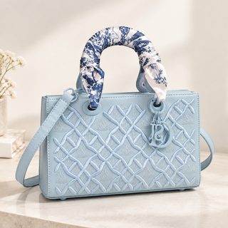 PU 자수 크로스백 숄더백 데일리 핸드백 26x7x16cm