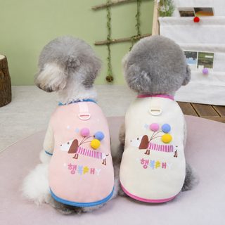 귀여운 바람 가을 겨울 강아지 귀여운 만화 강아지 네발 후드티 고양이 보온 기모 25 풍선 후드티