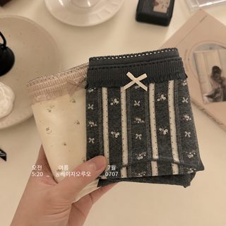 여성 여름 얇은 면 중허리 삼각팬티 통기성 항균 2025 신상